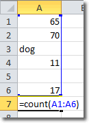 Excel Count