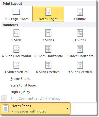Print Notes Pages In Microsoft PowerPoint