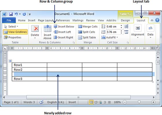 How To Add Rows And Columns To A Table In Microsoft Word 365 Riset