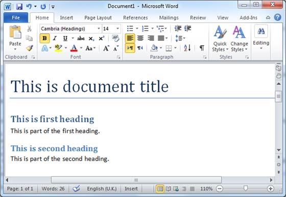 Word Preview Documents