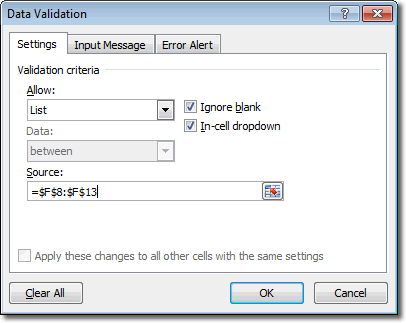 Data Validation